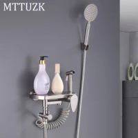 MTTUZK High quality 304 stainless steel shower faucet shower set with bidet spray gun rack multi-function mixing valve Faucet