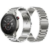 Watchband For Amazfit GTR 4 / 3 Pro GTR 47mm 42mm Titanium strap for Amazfit GTS 4 3 2 mini / Bip S U Watch band Metal Bracelet