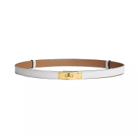 Hermes [12.12 Dealcember] Kelly Belt 18mm Blanc Epsom Ghw
