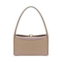 Furla Nicole Medium Boston Bag Stucco Gray/Mauve Grey