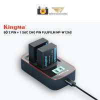 Combo Pin KINGMA NP-W126s - 2 Pin + Dock Sạc Kép Cho Fujifilm