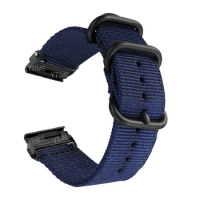 For Garmin Fenix 7X 6X Pro 5X Plus Strap 26mm Nylon Quick Easy Fit Watchband Smart Accessory Bracelet Fenix 3 3HR Wrist Band