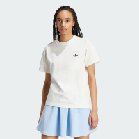ADIDAS GRAPHIC TEE 三葉草 女短袖上衣-白-IR7473