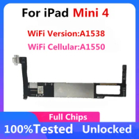 Original A1550 Motherboard For iPad mini 4 WiFi Cellular Version logic boards For iPad mini4 replacement mainboard No ID Account