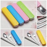 Cutlery Set Stainless Sendok Garpu Sumpit | Set Alat Makan Portable Travel | Sendok Stainless Set Su