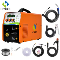 HITBOX Mig Welder 220V Digital Display Precise Control MIG-250 MIG ARC TIG 3 in 1 Gas Gasless 2T 4T Welding Machine