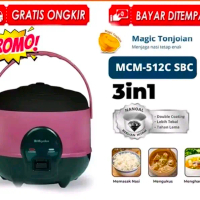 MAGICCOM RICE COOKER MIYAKO MCM 512 SBC 1,2LITER ANTI LENGKET magicom Penanak Nasi magic jar