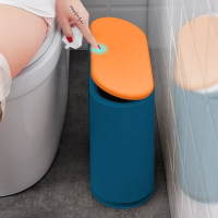 北歐衛生間廁所智能感應窄夾縫垃圾桶家用創意臥室帶蓋分類垃圾架