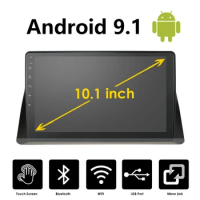 10.1" 2 din car radio Multimedia Android 9.1 GPS NAVIGATION WIFI Bluetooth MP5 Player Head Unit For 2008 - 2013 Honda accord