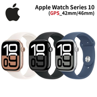 【APP享4%】Apple Watch Series 10 (GPS) 42mm/46mm 運動錶帶智慧手錶