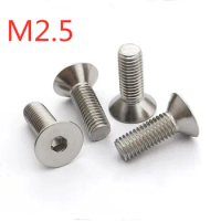M2.5*3/4/5/6/8/10/12/14/16/18/20/25/30/35/40 DIN7991 Stainless Steel Hex Socket Flat Countersunk Head Screw SS304