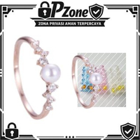 Cincin Pria Wanita Aksesoris Cincin Titanium Model Mutiara NAGA