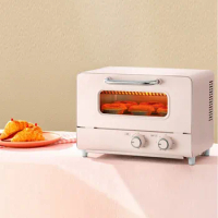 Multifunctional Electric Oven Cute Mini Small Oven Light Pink Toaster Oven  Electric Oven for Baking Bread
