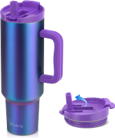 Zukro 50 oz Tumbler With Handle 100% Leak Proof Large Triple-wall Insulated Stainless Steel Cup with