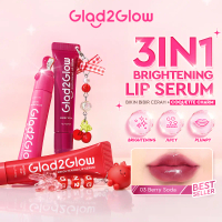[BPOM] Glad2Glow Brightening Lip Serum - VC-IP Vitamin E 3in1  Lip Serum Treatment  Melembabkan Menc