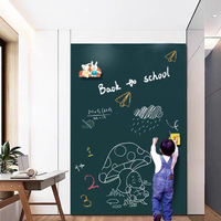 黑板牆貼家用磁性不傷牆軟白板牆貼磁吸磁力小黑板貼紙環保兒童 全館免運