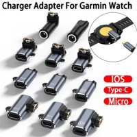Type C/Micro USB/iOS Charging Portable Adapter For Garmin Fenix 7 7S 7X 6 6S 6X 5 5S 5X Venu 2 2S Smart Watch Charger Converter