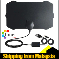HDTV Signal Receiver Aerial Dtv Flat Digital Indoor Tv Antenna Antena Uhf Tv Dalam Rumah Myty Myfree