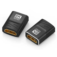 1Pc HDMI-Compatible Adapter 8K 60Hz Female to Female Connector HDMI2.1 Cable Extension Converter HDMI-Compatible Adapter Coupler