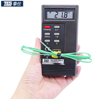 臺灣熱電偶溫度計精準高精度接觸式測溫儀溫度表探頭泰仕TES1310