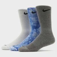【滿千折百】NIKE 長襪 EVERYDAY PLUS 白 灰 渲染藍 中高筒 三色一組 襪子 FB9948-902