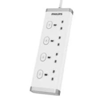 飛利浦 CHP3446WB 4 插座工業。開關 LED 3M 電源條 白色