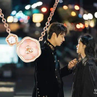 Kim Go Eun Korean Drama iu Lee Ji Eun FLOWER same Necklace Korean simple jewelry Pendant