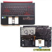 YUEBEISH 95%new/org For Acer Nitro 5 r Nitro 5 AN515-54 AN515-55 AN515-43 Palmrest US keyboard upper cover Backlit