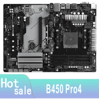 B450 Pro4 Motherboard Socket AM4 DDR4 B450M B450 Original Desktop Mainboard Used Mainboard