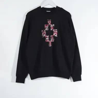 Sweater MARCELO BURLON COUNTRY OF MILAN LOGO SNAKE RED BLACK SWEATSHIRT 100% ORIGINAL S