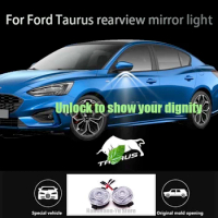 2 Pcs For Ford Taurus LED Car Light Rearview Mirror Welcome Shadow Lamp HD Logo Lights Laser Floor Projector Ghost Modification