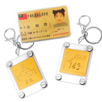 【GJS 金敬順】黃金客製多選款★(金重:0.50錢/身分證/車牌/門牌/塗鴉畫)