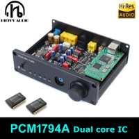AUDIO Dual PCM1794 HiFi DAC Optical Coaxial 24bit PCM1794A DAC OPA1612 OPAMP For Audio CD Player