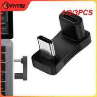 1/2/3PCS 10Gbps 2 In Adapter 90 Extender Right Angle PD 100W Fast Charging Adapter ForSteam Deck Laptop Tablet
