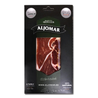 【ALJOMAR】西班牙 綠標伊比利火腿切片 100g(豬隻食用天然飼料 放養自然無壓力 油脂肉分佈均勻)