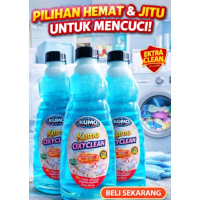 Detergen cair Kumo OxyClean Detergen Cair 450ml - Sekali Cuci Langsung Kinclong & Extra Clean - Pili