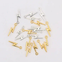 60Pcs 5*20mm 2 Color MINI Lightning Charms Natural Phenomenon Pendant Metal Alloy For DIY Jewelry Bracelet Necklace Marking