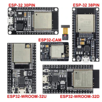 ESP-32S ESP-WROOM-32 ESP32 ESP-32 ESP32-CAM Bluetooth and WIFI Development Board Dual Core CPU with Low Power Consumption MCU
