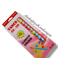 Cat Acrylic Vanco/12 Warna/Cat Air Vanco