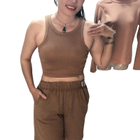 ÁO BA LỖ CROPTOP NHIỀU MÀU SẮC CỔ TRÒN THUN GÂN DÀNH CHO NỮ