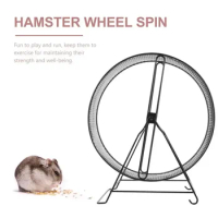 Pet Small Chinchilla Guinea Silent Animal Hamster Quiet Ratgerbil Running Metal Exercise Wheel Largehedgehog
