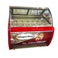 Commercial Italian Ice Cream Display Refrigerator/gelato and Ice Cream Display Case/Gelato Ice Cream Display Freezer