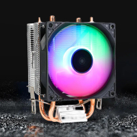 RGB Cooling Fan Radiator Colorful Light Effect 9cm CPU Cooling Fan for INTEL AMD