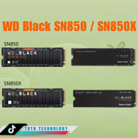Western Digital WD Black SN850 / SN850X M.2 2280 PCIE Gen4 X4 NVMe SSD - with Heatsink without Heats