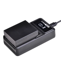 PowerTrust BLH-1 BLH1 BLH 1 Battery and LED USB Charger for Olympus E-M1 Mark II Camera Batteries