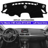 Car Dashboard Cover Dash Mat For Mazda 3 M3 Axela 2014 2015 2016 2017 2018 Non-slip Sun Shade Dash Mat Pad Carpet Anti-UV