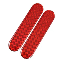 Decal Sticker For Car Wheel Eyebrow For Door Edge Red/yellow/blue Reflective Reflective Tape Safety Warning Universal 2*