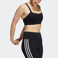 Adidas LS Yoga Bra [H56330] 女 運動內衣 瑜珈 健身 訓練 亞洲版 輕度支撐 透氣 緊身 黑