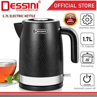 DESSINI ITALY Teko Elektrik Keluli Tahan Karat Pemutus Otomatis Jug Teh Boiler Teapot / Cerek (1.7L)