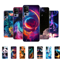 For TCL 40R 5G Case Cover TCL40R 40 R 5G Case Lovely Panda Wolf Soft Silicone Back Cover for TCL 40R 5G T771A Phone Case